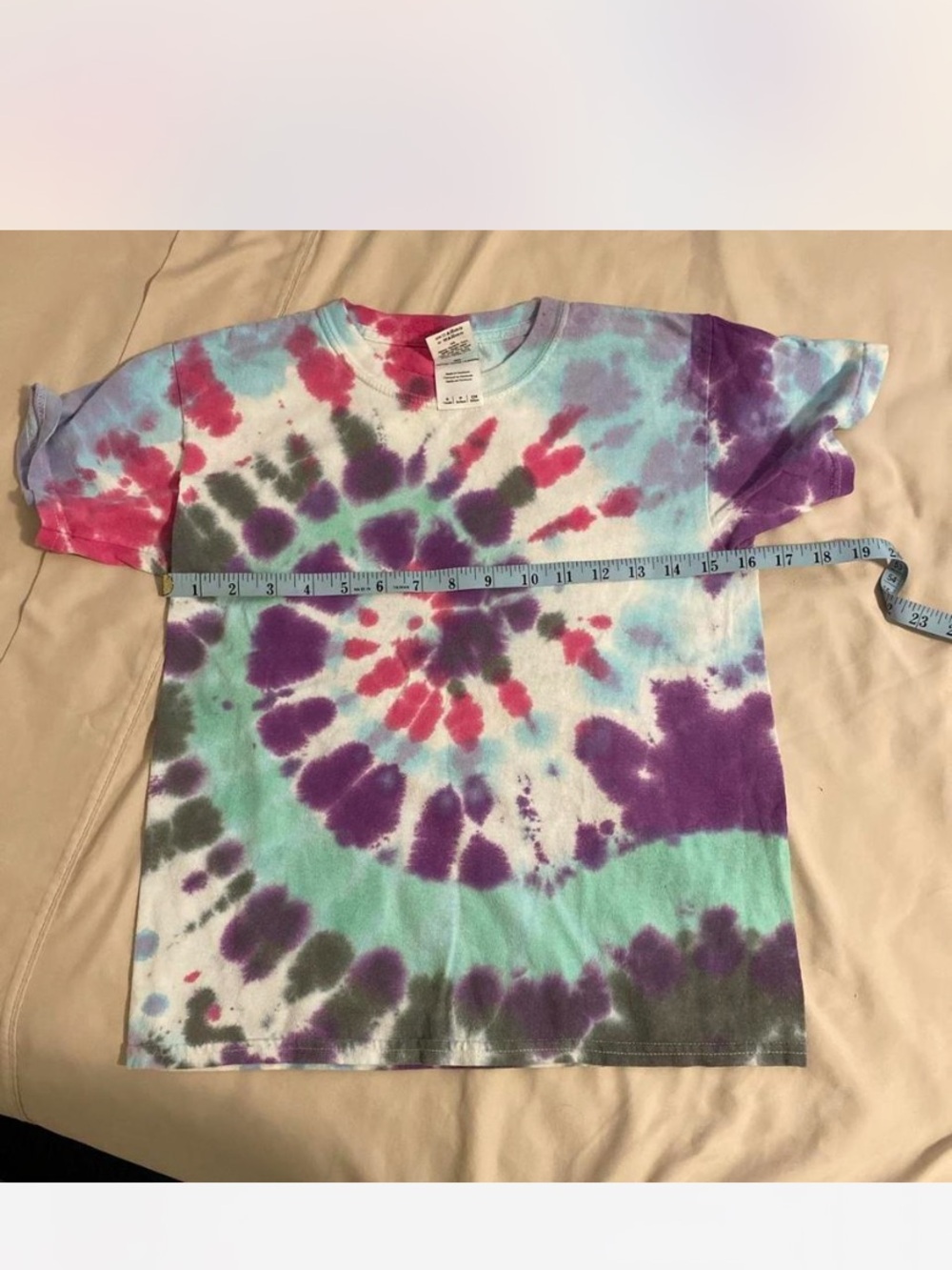 Gildan Tie-Dye Spiral Tee - Purple, Teal, Pink, Gray